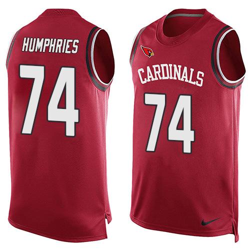 Nike Cardinals #74 D.J. Humphries Red Team Color Men's Stitched NFL Limited Tank Top Jersey - Click Image to Close